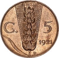 5 Centesimi reverse