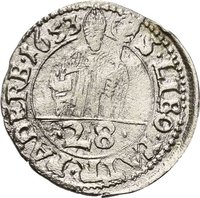 1⁄28 Thaler reverse