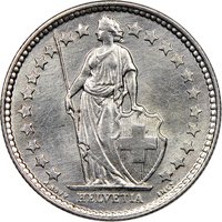½ Franc obverse