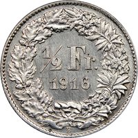 ½ Franc reverse