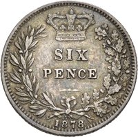 6 Pence reverse