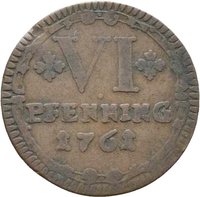6 Pfennigs reverse