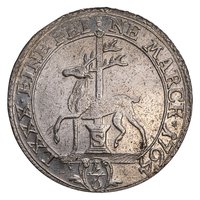 ⅙ Saxon thaler reverse