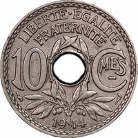 10 Centimes reverse
