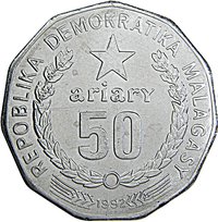 50 Ariary obverse
