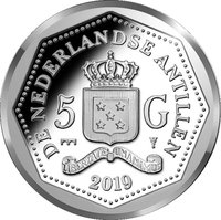 5 Gulden obverse