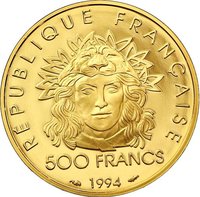 500 Francs obverse