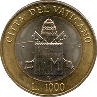 1000 Lire reverse