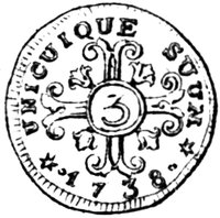 3 Kreuzer reverse
