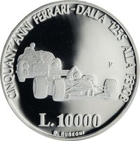 10000 Lire reverse