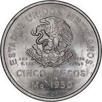 5 Pesos obverse
