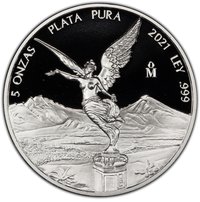5 Onzas "Libertad" reverse
