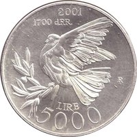 5000 Lire reverse