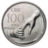 100 Lire reverse