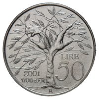 50 Lire reverse