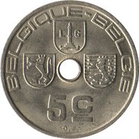 5 Centimes reverse