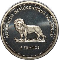 5 Francs obverse