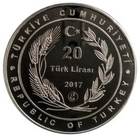 20 Lira obverse