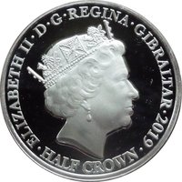 ½ Crown obverse