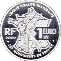 1½ Euros obverse