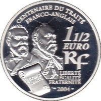 1½ Euro obverse