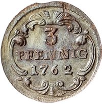 3 Pfennigs reverse