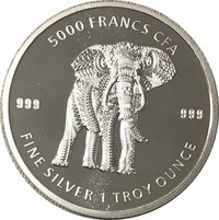 5000 Francs CFA reverse