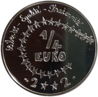 ¼ Euro reverse