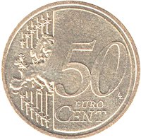 50 Euro Cents reverse