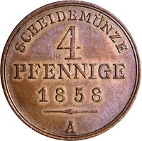 4 Pfennigs reverse