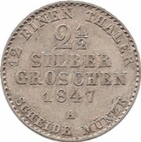 2½ Silbergroschen reverse