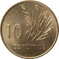 10 Centimos reverse