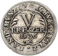 5 Kreuzers reverse