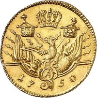 ½ Gold Friedrich reverse