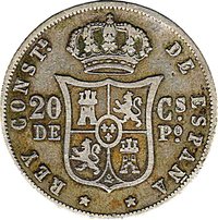 20 Centavos reverse