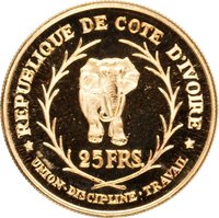 25 Francs obverse