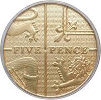 5 Pence reverse
