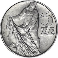 5 Zlotys reverse