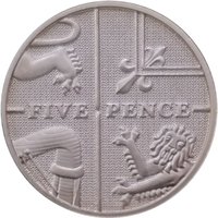 5 Pence reverse