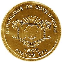 1500 Francs CFA obverse