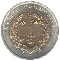 1 Lira obverse