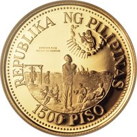 1500 Pesos obverse