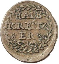 ½ Kreuzer reverse