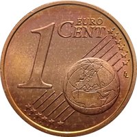 1 Euro Cent reverse
