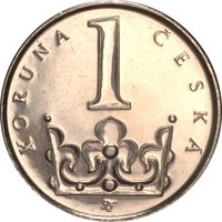 1 Koruna reverse