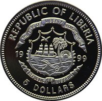 5 Dollars obverse