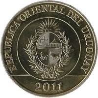 5 Pesos Uruguayos obverse