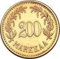 200 Markkaa reverse