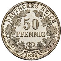 50 Pfennigs reverse