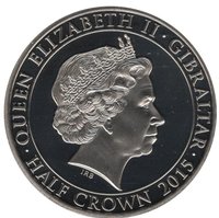 ½ Crown obverse